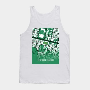 Panathinaikos Stadium Map Design - GREEN Tank Top